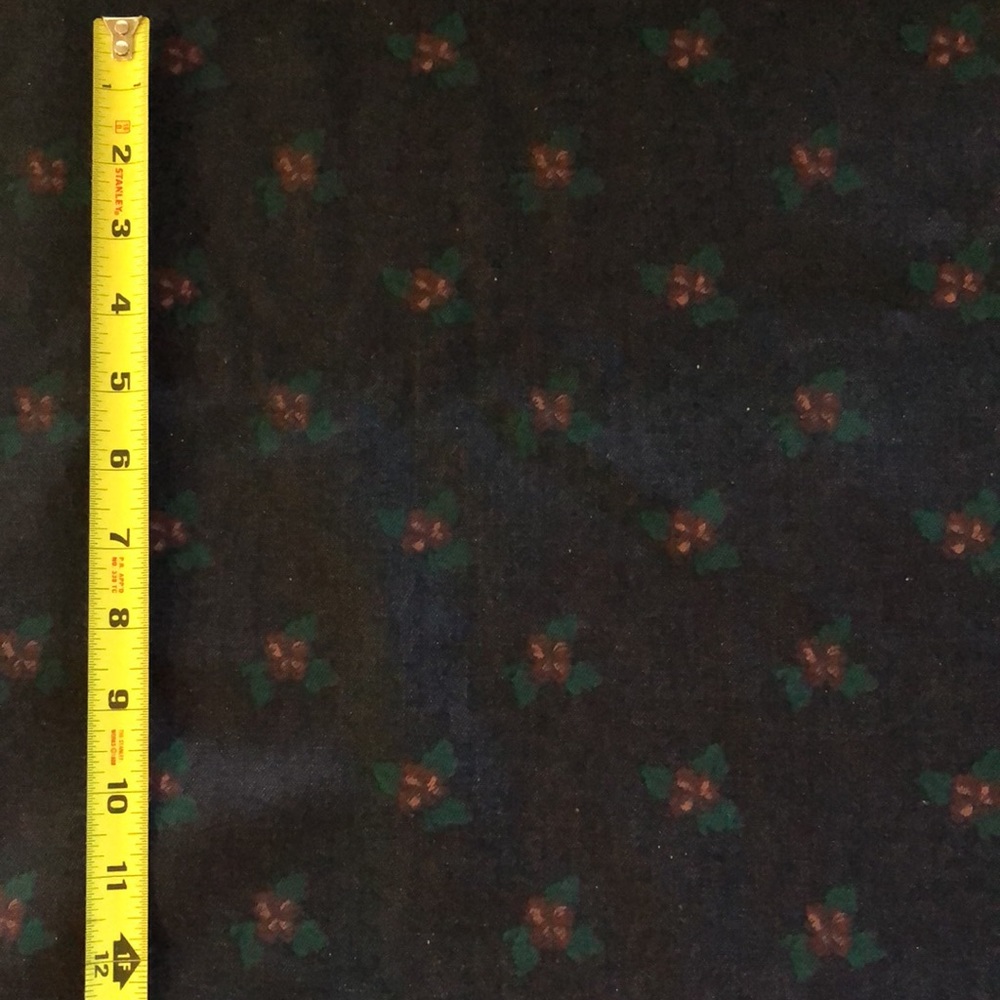 🌸CUTE FLORAL COTTON DENIM YARDAGE - Picture 4 of 5